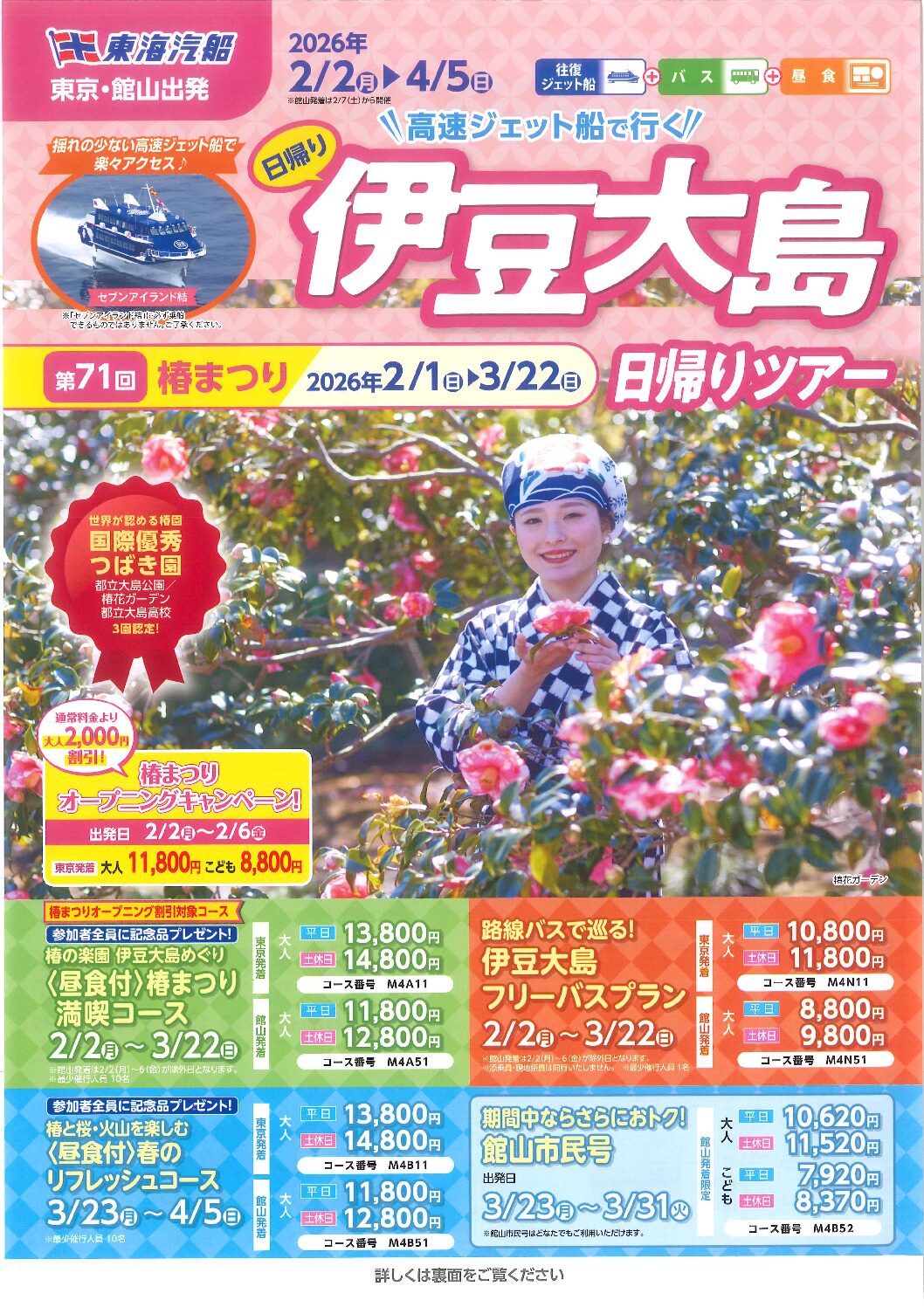 東海汽船　館山から伊豆大島へ